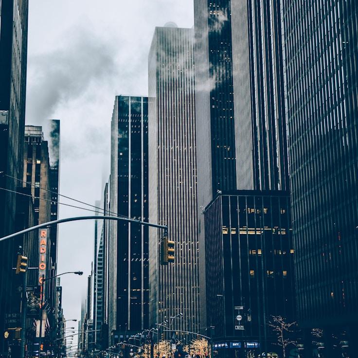 Families relaxing in a mall food court area